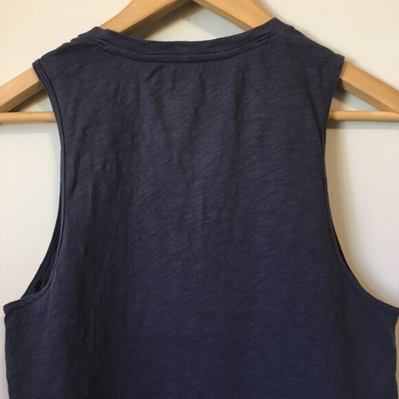 Navy Blue Everywear Rayon V-Neck Tank Top - Picture 6 of 14